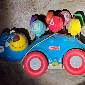 Vintage Fisher Price ABC & Shapes Pull Along Toy for Sale